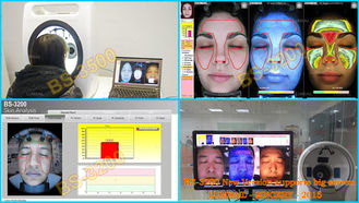 UV / RGB / PL Işık Çoklu Dil Desteği ile Güzellik Salonu Tam Yüz Cilt Test Cihazı