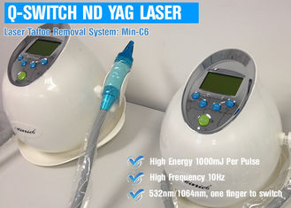 1064nm Q Switch Lazer Dövme Temizleme Makinesi, Epilasyon için ND Yag Lazer