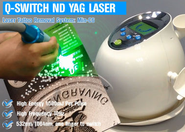 1064nm Q Switch Lazer Dövme Temizleme Makinesi, Epilasyon için ND Yag Lazer